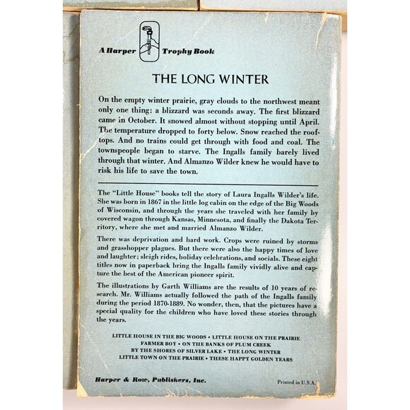 Little House On The Prairie Books Laura Ingalls Wilder Vintage 1971 Blue Set Lot - Picture 11 of 16